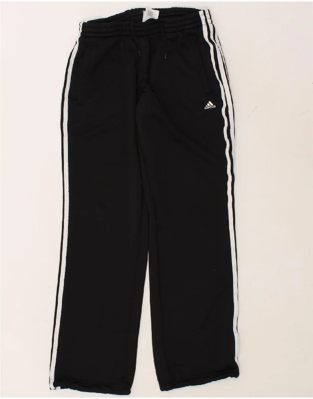 ADIDAS Womens Tracksuit Trousers UK 8/10 Small Black Polyester